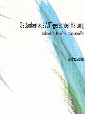 cover image of Gedanken aus ART-gerechter Haltung